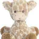 Aurora Snuggly Loppy Giraffe Baby Stuffed Animal - Comforting Companion - Imaginative Play - Brown 8 Inches, 11-inches
