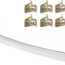 PIT66 Chrome Hood Molding Trim Moulding, Compatible with 2007-2013 GMC Sierra 1500/2007-2010 Sierra 2500 HD 3500 HD, GM1235109 10385156 Hood Panel Molding