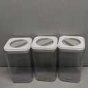 Amazing Abby - Carol - 96-Ounce Acrylic Canister (Set of 3), Plastic Airtight Food Container, Stackable for Pantry Storage, BPA-Free and Shatter-Proof, Perfect for Home and Commercial Use