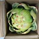 Notakia 3Pcs Green Large Faux Artichokes for Decoration Bowl Fillers Fake Fruit Artificial Artichokes that Look Real Realistic Fake Vegetable Decor for Home Kitchen Table Party Centerpiece