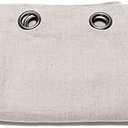 LinenMe Linen Curtain Panel with Grommets Terra Natural (55.1"W x 110.2"L (Pack of 1)