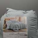 Modern Threads - Comforter Set - Down Alternative Brushed Microfiber - Elegant All Season Bedspread Set - Includes Comforter, Shams, & Decorative Pillow - Luxurious Bedding - King, Spa
