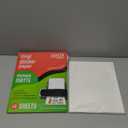 JOYEZA Premium Printable Vinyl Sticker Paper for Inkjet Printer - 40 Sheets Matte White Waterproof, Dries Quickly Vivid Colors, Holds Ink Well- Tear Resistant - Inkjet & Laser Printer