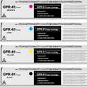 GPR-61 GPR61 High Yield Toner Cartridge GPR 61 GPR-61 Black Cyan Magenta Yellow Toner Cartridge Replacement for Canon Imagerunner Advance DX C5840i C5850i C5860i C5870i Series Printer