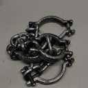 2Pcs Halloween Chains Plastic Prisoner Costume Handcuffs and Footcuffs Halloween Chains Props Prisoner Costume Accessories for Halloween Party Dress Up Grey