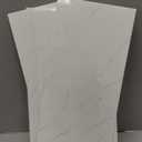 Haimin Wall Panels Peel and Stick 10 Pieces 23.6x11.8in (19.4 Sq. Ft. Coverage) Lightweight Backsplash Marble Look Tile (not Real Marble) Ideal for Kitchen Bathrooms Living Rooms Bedrooms (White-LYB)