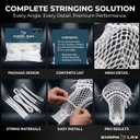 Semi-Soft Lacrosse Mesh & Stringing Kit - Lacrosse String kit - Use SemiSoft Lacrosse Mesh and Lacrosse Strings for The Best Performance