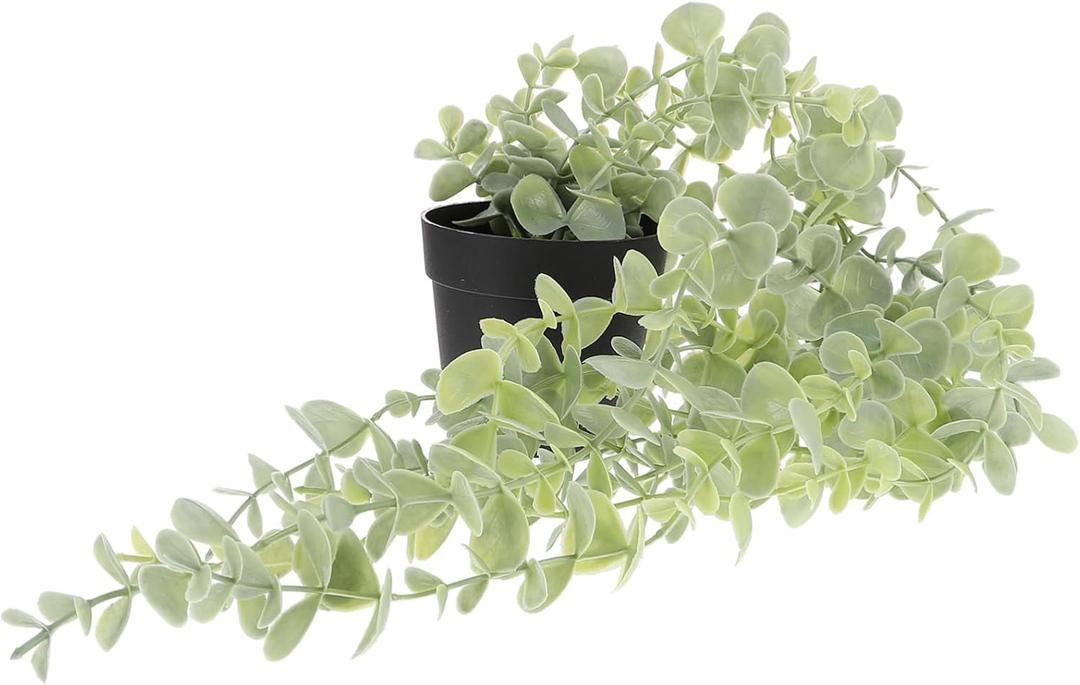 BESTYASH Garden Wall Mounted Faux Rattan Hanging Plant Decor Indoor Outdoor Simulation Ornament Lightweight Greenery for Home Fence Garden Decoration