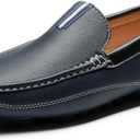 Bruno Marc Men's Driving Moccasins Penny Loafers Slip on Loafer Shoes (6.5, Navy)