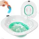 Sitz Bath, Sitz Bath for Toilet, Electric Sitz Bath for Hemorrhoids Men and Women, Postpartum Care, Gentle and Soothing, Portable Sitz Bath for Universal Toilet Seat
