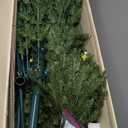 National Tree Company 7 ft Pre-Lit Dunhill Fir Full Artificial Christmas Tree, 700 Multicolor Lights, 2,144 Tips, Includes Stand, Green