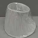 Small Lamp Shade, White Pleated Bell Shade for Table Lamps, 6" Top x 10" Bottom x 7" High, Small White Lamp Shades for Floor Lamps, Pendant Lamps (Spider Fitter), Fabric Lampshade Replacement