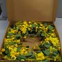 J'FLORU Artificial Spring Wreath 22 Inch Summer Wreaths for Front Door Yellow Daisy Wreath for Indoor Outdoor Home Decor and Easter Celebration