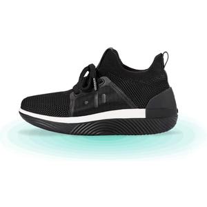 EP 01 Classic Haptic Gaming Sneaker, Men, Size 11, for Music, Movies, VR, Bluetooth, 360 Haptic Feedback, 6-Hour Battery Life, Magnetic Charge Connector, Water Resistant, Black and White, M-EP1-US-B-11