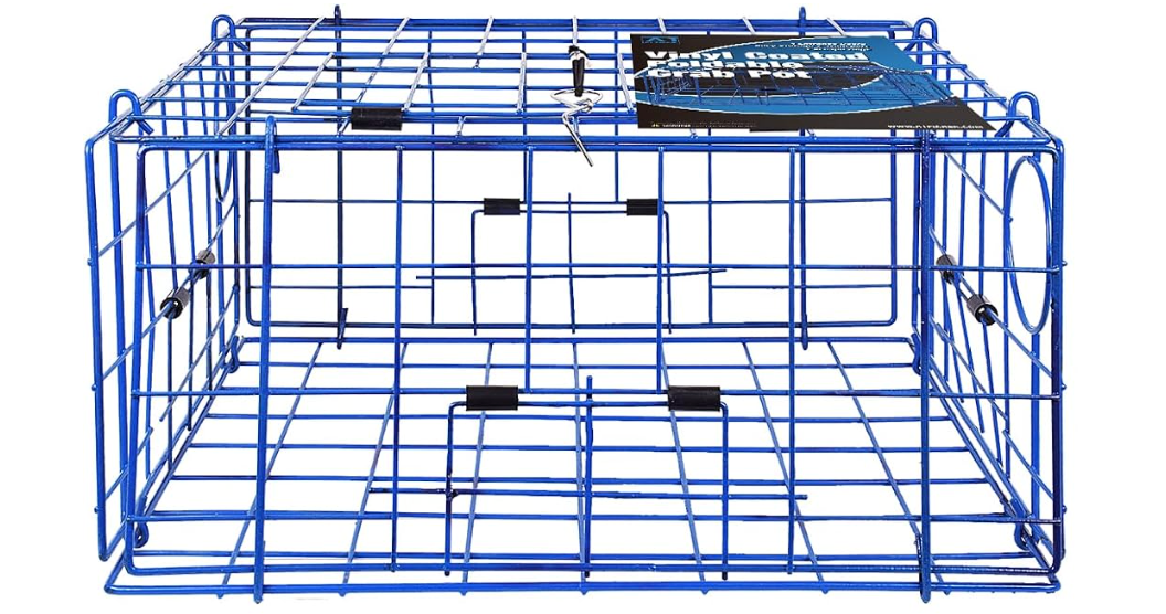 Pacific Crab Trap Pot for Dungeness, Heavy Duty Folding Traps
24''x24''x12'', Vinyl Coated Steel Wire, Crab Pots for Crabbing, Collapsible, Easy Storage, Dock, Shoreline