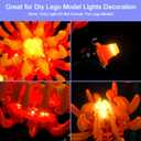 Upgraded Led Light Kit Compatible with Lego Icons Chrysanthemum Building Set, Lights Decoration Compatible with Lego 10368 (Model Not Included)