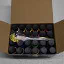 Acrylic Paint Set, 24 Colors (2 oz/Bottle) with 12 Art Brushes, Art Supplies for Painting Canvas, Wood, Ceramic & Fabric, Rich Pigments Lasting Quality for Beginners, Students & Professional Artist