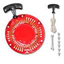 JMCHstore Pull Start Recoil Starter Assembly for FPR GMB100 Coleman CT100U CC100X 98cc, Predator 79cc 3HP Engine, Massimo MB100 79cc Mini Bike, SK100 CK100 Go Kart(Rage Red)
