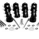 Body Cab Mounts for F250 F350 1999-2007, KF04058BK Body Mount Bushing Kit, Cab Bushing Kit, Steel Sleeves & Hardware (Black)