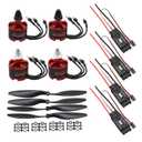 Brushless Motor Kit with 3.5mm Connector 2212 920KV CW 30A Brushless ESC Propeller for F450 F550 S550 F550 Helicopter Quadcopter