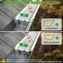 PPOLB Gutter Guards 5 Inch, Aluminum Leaf Filter Rain Gutter Covers with Screws Included, 32 PCS 108FT DIY Gutter Protection System, Heavy Duty, Fits Any Roof or Gutter Type (White Painted)