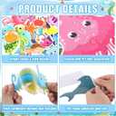 97 PCS Happy to Sea You Ocean Fish Bulletin Board Set Under The Sea Classroom Decorations Tropical Fish Cutouts Trim Strips for Summer Theme Party, Kids School Decor Ocean Themed Party Supplies