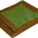 Dry Top 10068 Medium Duty Tarp, 6x8 Feet, Brown/Green