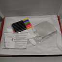 Acrylic Dry Erase Board with Light,LED Note Board with Colors 13.8"X10" 4 Modes & 7 Colors Rewritable LED Acrylic Drawing Board for School Home Office Include 7 pens,Clear Stand,Spray Bottle