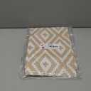 Smiry Rectangle Table Cloth Cover, Waterproof Elastic Fitted Picnic Tablecloth for 4 Foot Tables, Wipeable Flannel Backed Vinyl Tablecloths for Camping, Dining, Outdoor (Khaki 30" x 48")