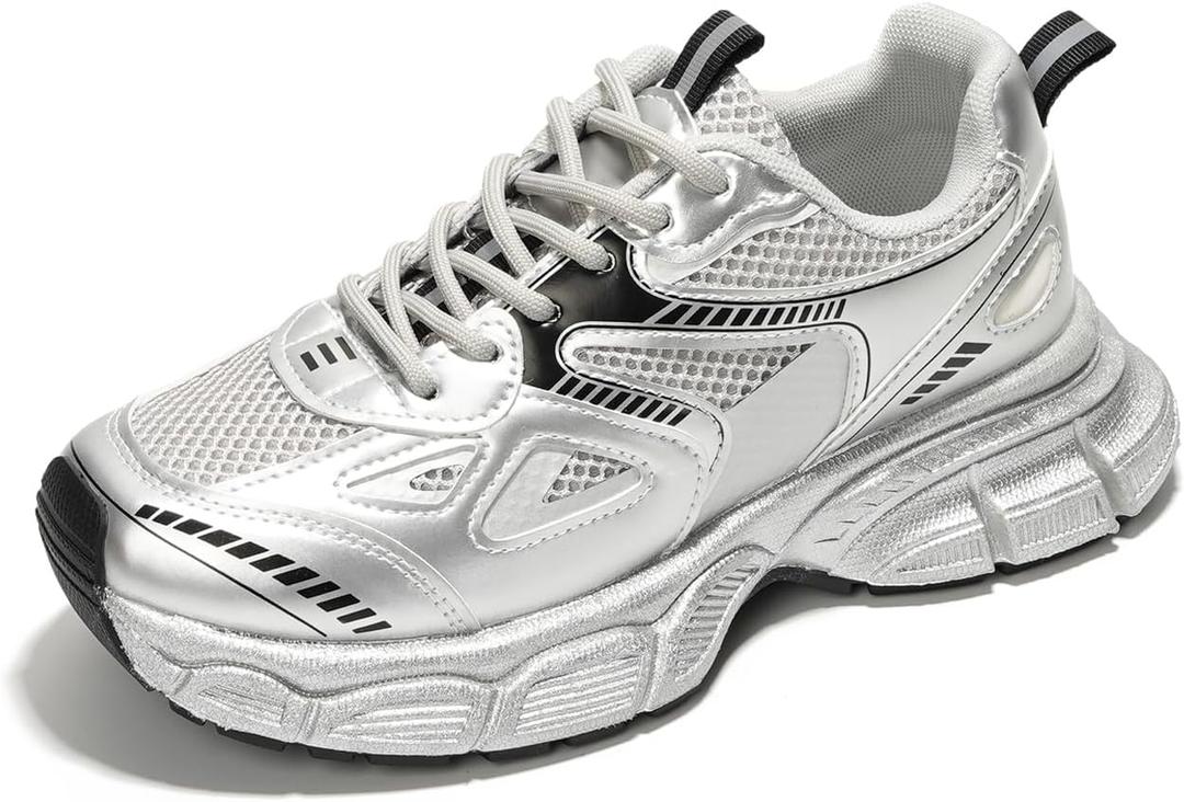 Cape Robbin Liane A Women's Chunky Sneakers, Stylish Chunky Platform Lace Up Shoes, Trendy Chunky Sneakers for Women, Perfect for Fashion Forward Ladies (6)