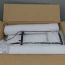 8" Modern 3-Light Exterior Black Lantern Pendant Light Fixture with Clear Rippled Glass Mini Industrial Hanging Cage Chandelier for Outdoor Kitchen Dining Room Hallway Entryway Foyer Porch