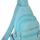 EVANCARY Small Sling Bag for Women Men, Sling Backpack Chest Daypack Crossbody Bag for Travel Outdoor Hiking (Green)