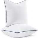 MIULEE 18x18 Pillow Inserts, Fluffy Down Alternative Filling Pack of 2 Ultra Soft Throw Pillows for Sofa Couch Bed