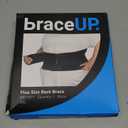 BraceUP Plus Size Back Brace for Woman and Man - Extra Large Lower Back Support with Straps and Compressions, Back Pain Relief, Abdominal Plus Size Binder (3XL 52-62 In)