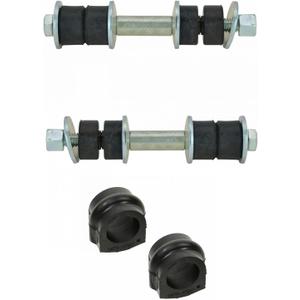 TRQ Front Suspension Kit Sway Bar Bushing Set Sway Bar Stabilizer Link Compatible with 2000-2004 Nissan Xterra