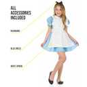 fun shack Alice Costumes Kids, World Book Day Costumes Alice Dress, Alice Costume Girls, World Book Day Costumes Girl (Medium)