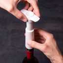 Vacu Vin Original Wine Saver with 2 Vacuum Bottle Stoppers Wine Preserver Pump for Red or White Wine Manual Air Remover System Airtight Seal Keep Wine Fresh Longer White