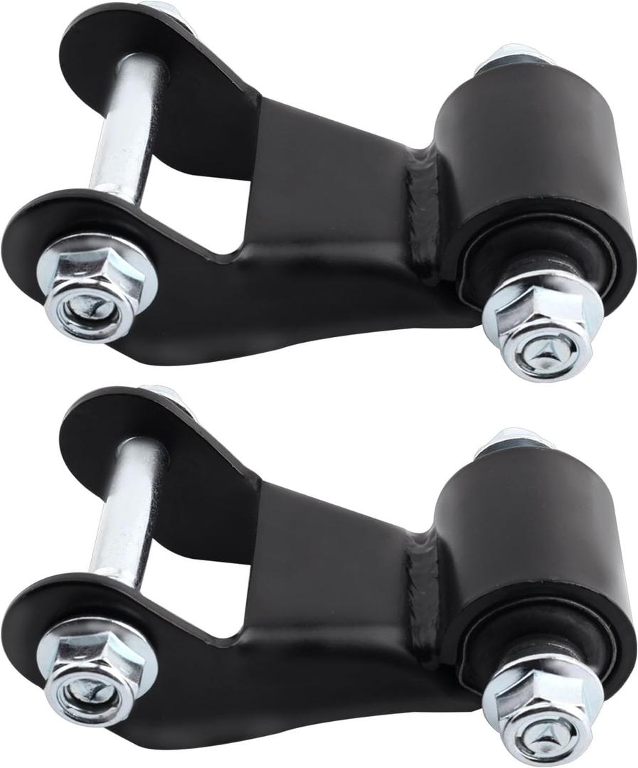 Set of 2 Rear Leaf Spring Shackle Kit Compatible with 1999-2013 Silverado 1500 2500 Avalanche 2500 Suburban 2500 Sierra 1500 2500 Yukon XL 2500 Replaces 722-029 22820716 25812937
