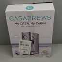 CASABREWS CM5418 Espresso Machine 20 Bar, Compact Espresso Maker with Steam Milk Frother, Stainless Steel Coffee Machine with 34oz Removable Water Tank for Cappuccino, Gift for Women or Men, Silver