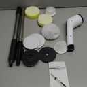 Electric Spin Scrubber- Ditch The Scrubbing! Long Handle Shower Scrubber with 9 Replaceable Heads - 2 Speed Cordless Brush Ensures Long Battery Life, Modern White Design!