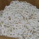US Weight 2" x 500' SunSheild Plastic Safety Chain – White