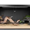 36x18x18 Inch PVC Reptile Enclosure,50 Gallon Reptile Tank Cage for Snake,Ball Python,Bearded Dragon,Gecko,Lizard,Turtle with Front Sliding Door and Top Screen Ventilation