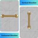Shower Grab Bar, 2 Pack 16 Inch Gold Bathroom Safety Bar, 1.25" Diameter 304 Stainless Steel Grab Bars for Bathtubs and Showers, Handicap Shower Grab Bar for Seniors Elderly