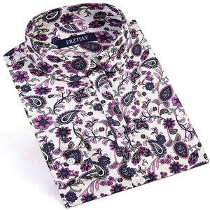 Women's Blouses Casual Long Sleeve Work Button Down Dress Hawaiian Shirts Tops (L)