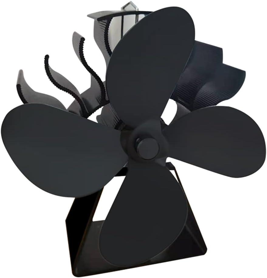 4-Blade ove Fan Heat Powered for Wood for Heat Powered ove Quiet Efficient Heat Distribution
