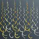 36Pcs Yellow Hanging Swirl Decorations Ombre Yellow Felt Swirl Streamer Spiral Ceiling Decoration Garland for Lemon Bee Sunflower Birthday Wedding Baby Shower Bridal Shower Bachelorette Party Supplies