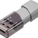 PNY 32GB Turbo Attache 3 USB 3.0 Flash Drive, Grey (Pack of 1)