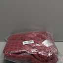 Bedsure Cooling Cotton Waffle Weave Blanket - Lightweight Breathable Blanket of Rayon Derived from Bamboo for Hot Sleepers, Luxury Throws for Bed, Couch and Sofa, Dark Red, 50x70 Inches