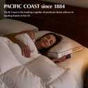 Pacific Coast Gusseted Bed Pillows for Side Sleepers and Back Sleepers, Goose Feather and Down Firm Pillows with 100% Cotton Shell, King Size Set of 2, Supportive Gusseted Pillows for Sleeping