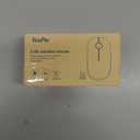 VssoPlor Wireless Mouse, 2.4G Slim Portable Computer Laptop Mouse with Nano Receiver Quiet Silent Optical Mice for Notebook, PC, Laptop, Computer-White and Gold